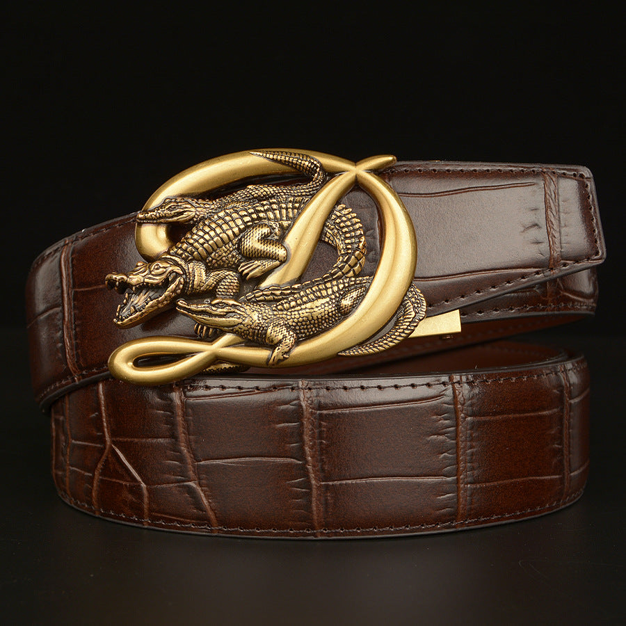 BeltCrocodile Buckle Men Belt