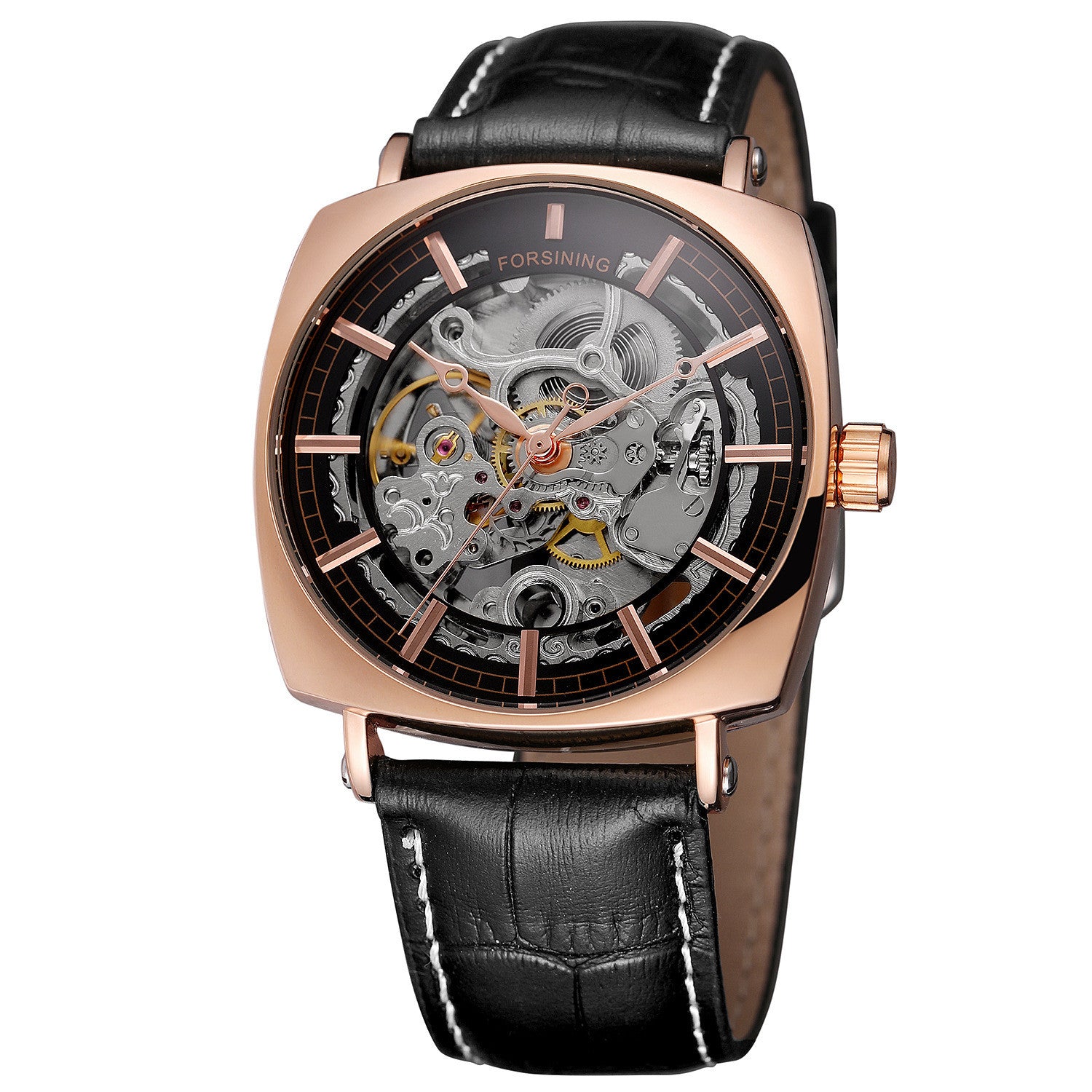 Forsining Leather Mechanical Watch