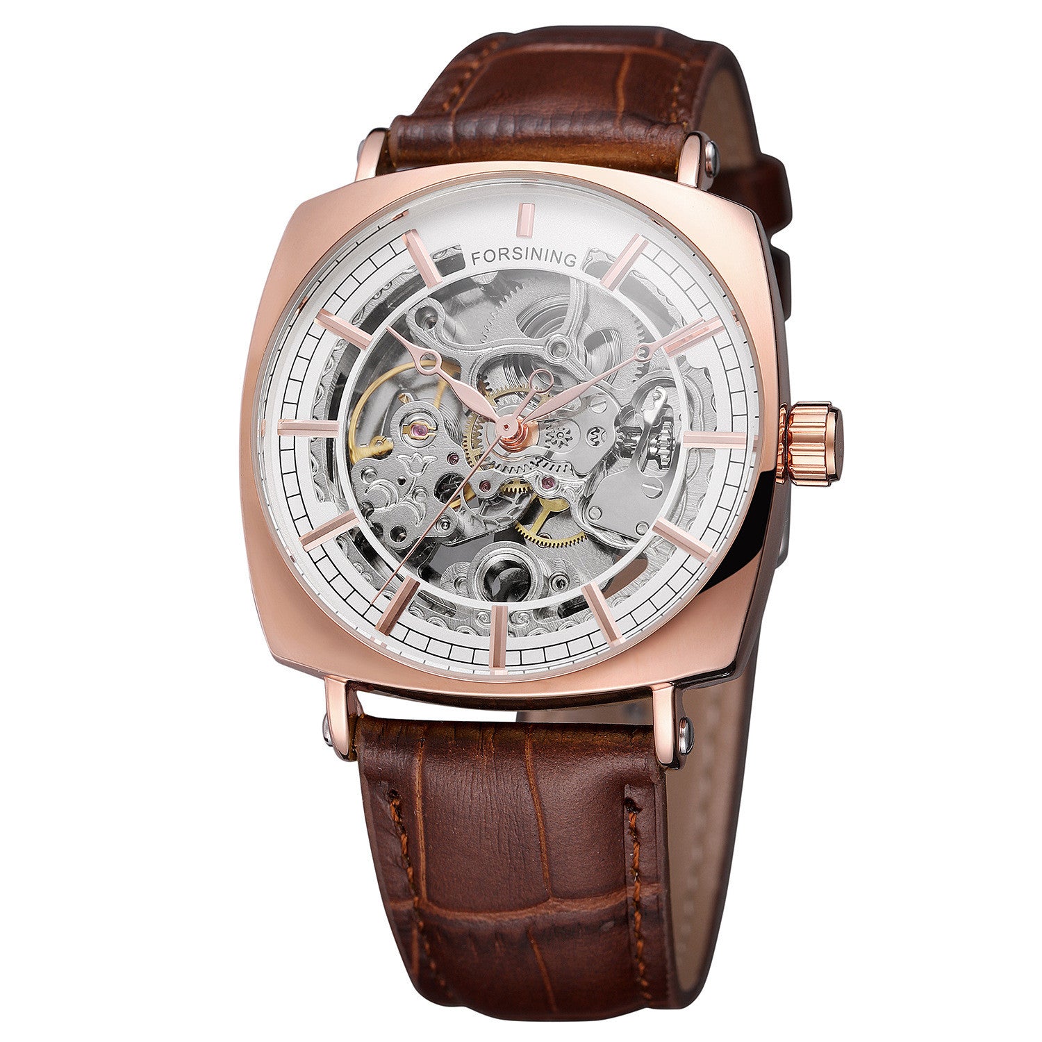 Forsining Leather Mechanical Watch