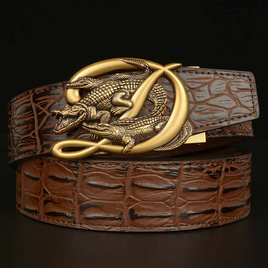 BeltCrocodile Buckle Men Belt