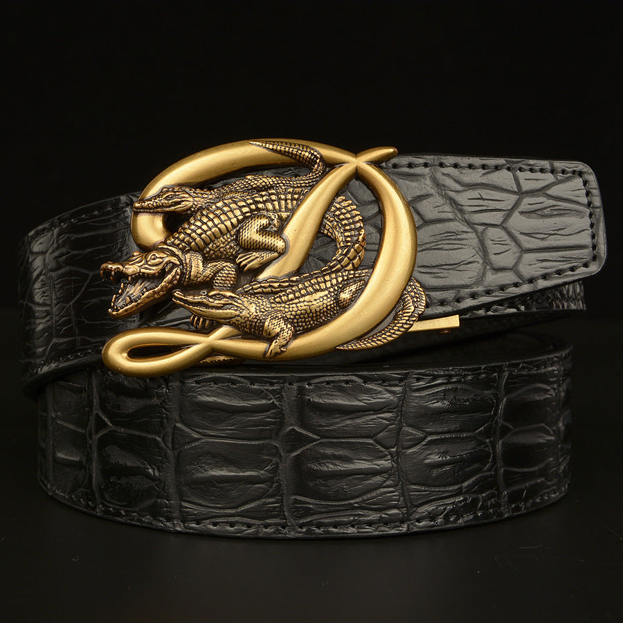 BeltCrocodile Buckle Men Belt