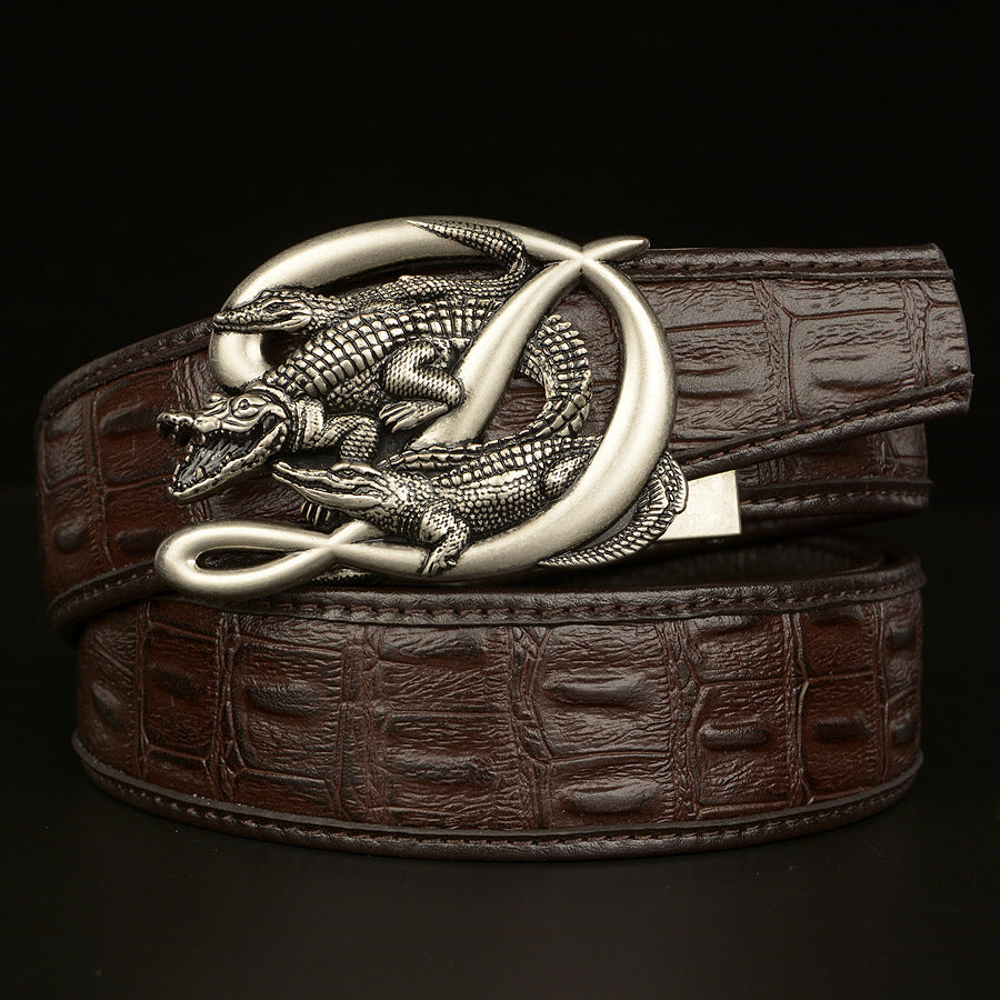 BeltCrocodile Buckle Men Belt
