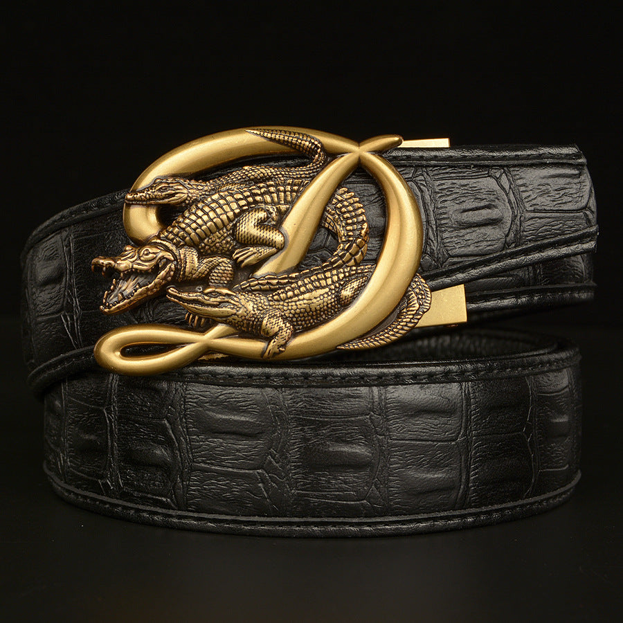 BeltCrocodile Buckle Men Belt