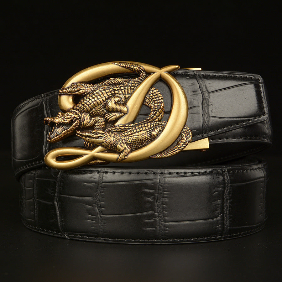 BeltCrocodile Buckle Men Belt