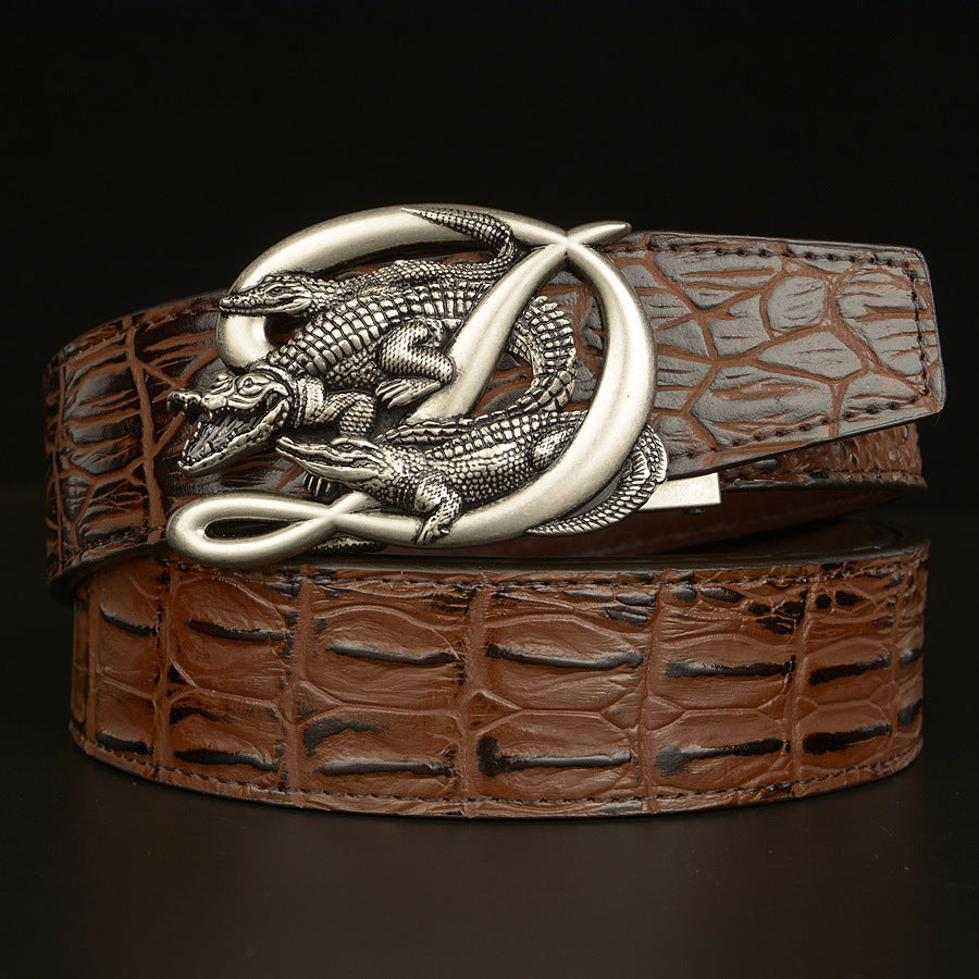 BeltCrocodile Buckle Men Belt